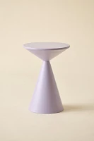 Saylor Round Metal Hourglass Side Table