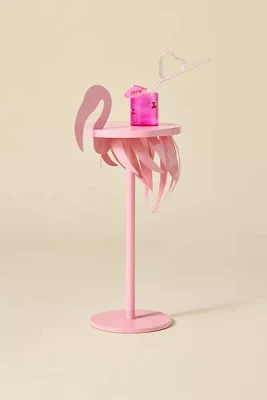 Flamingo Iron Drink Side Table