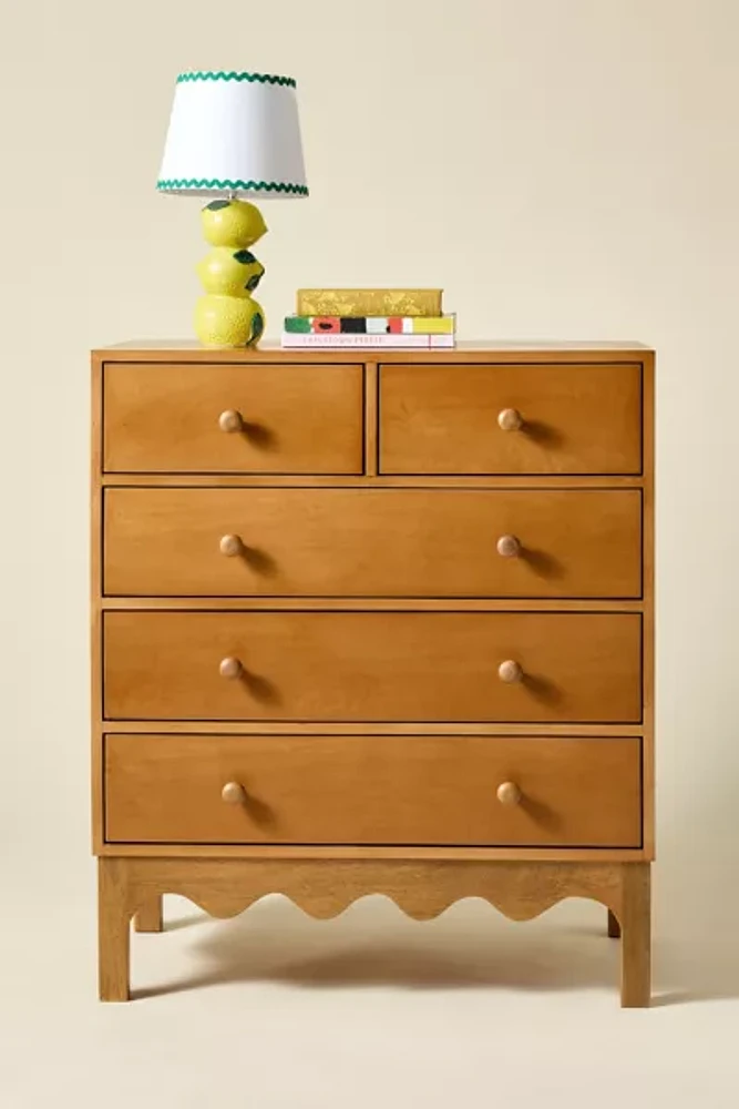 Everly Scalloped 5-Drawer Dresser