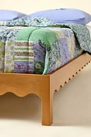 Everly Scalloped Mango Wood Bed