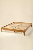 Everly Scalloped Mango Wood Bed