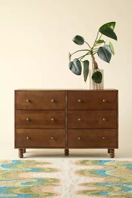 Clara 6-Drawer Wood Dresser
