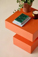 Rowan Geometric Block Wood Side Table