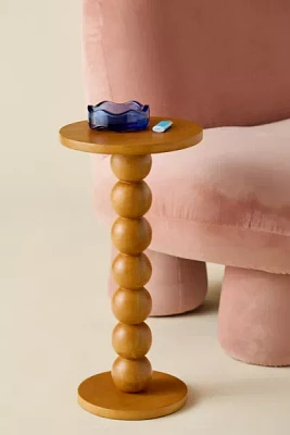 Sabine Spindle Wood Drink Side Table