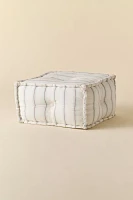 Reema Printed Upholstered Bean Bag Ottoman