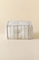 Reema Printed Upholstered Bean Bag Ottoman