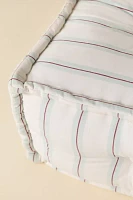 Reema Printed Upholstered Bean Bag Ottoman