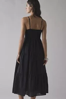 Kimchi Blue Serafina Lace Trim Tiered Babydoll Maxi Dress