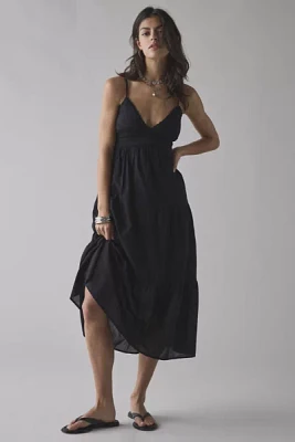 Kimchi Blue Serafina Lace Trim Tiered Babydoll Maxi Dress