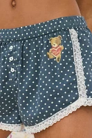 Out From Under Pillow Talk Lace Trim Boxer Shortie