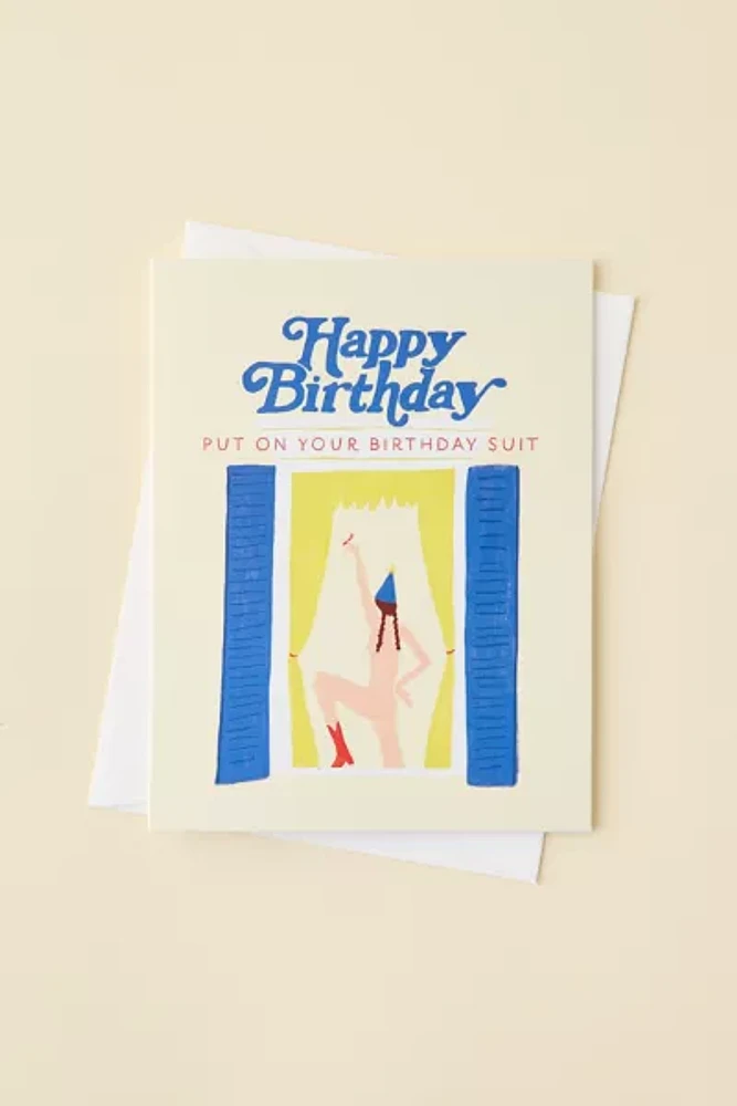 Karen Schipper Birthday Suit Birthday Card