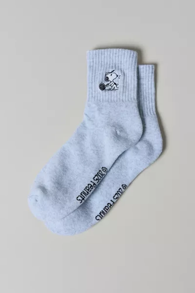 Peanuts Snoopy Icon Quarter Crew Sock