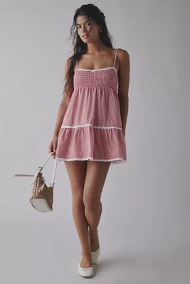 Frankies Bikinis Baby Gauze Babydoll Mini Dress