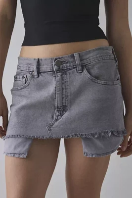 ReMADE By UO Overdyed Denim Mini Skirt