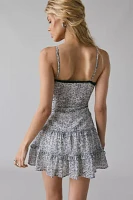 Kimchi Blue Cleo Lace Trim Chiffon Slip Mini Dress