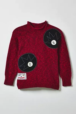 Vintage By Magg’s Rags 8 Ball Patchwork Graphic Sweater