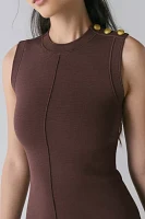 En Saison Ingrid Ruffle Hem Sweater Mini Dress