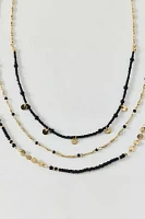 Cara Long Bead Layering Necklace Set