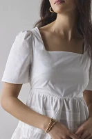 Glamorous Open Tie-Back Bow Babydoll Mini Dress