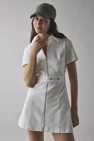 Glamorous Cord Zip-Front Belted Mini Dress