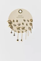 Celeste Post And Hoop Earring Set