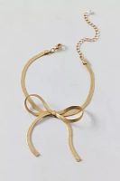 Draped Bow Chain Anklet