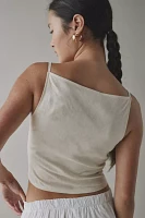 ReMADE By UO Made LA EcoVero™ Linen Button Front Tank Top