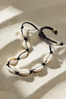 Knotted Cord Shell Anklet