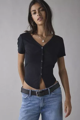 ReMADE By UO Remnants Ribbed Flyaway Top