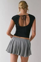ReMADE By UO Remnants Striped Mini Skirt