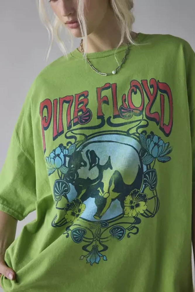 Pink Floyd Graphic Cotton T-Shirt Dress
