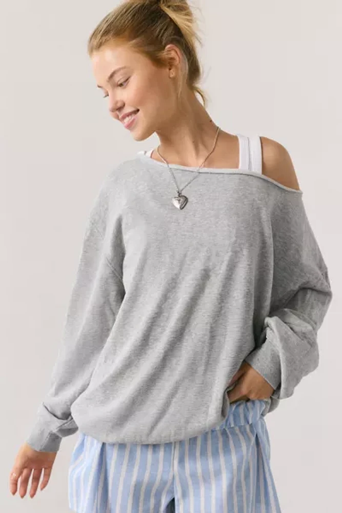 Out From Under Ariana Oversized Off-The-Shoulder Sweatshirt
