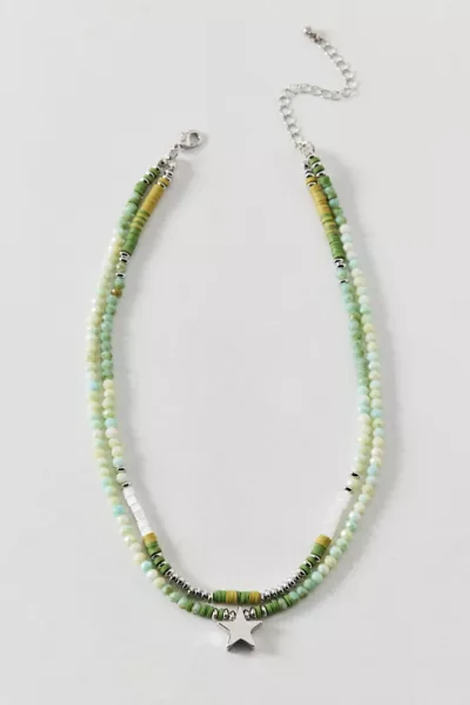 Icon Charm Beaded Layered Necklace