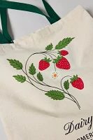 Dairy Boy Farmers Market Strawberry Tote Bag