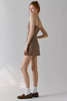 UO Kaelli Plaid Square Neck Cami Mini Dress