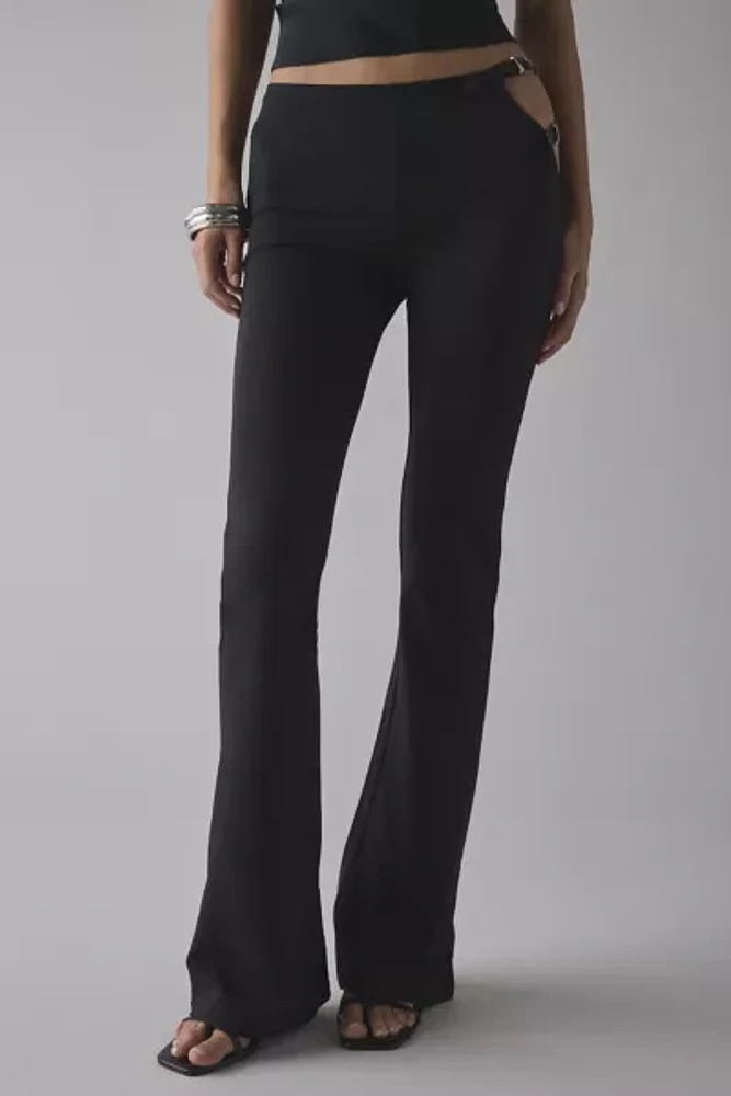 Lioness Rebel Bucke Cutout Detail Low-Rise Flare Pant