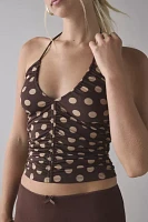Kimchi Blue Mila Convertible Tie Ruched Tube Top