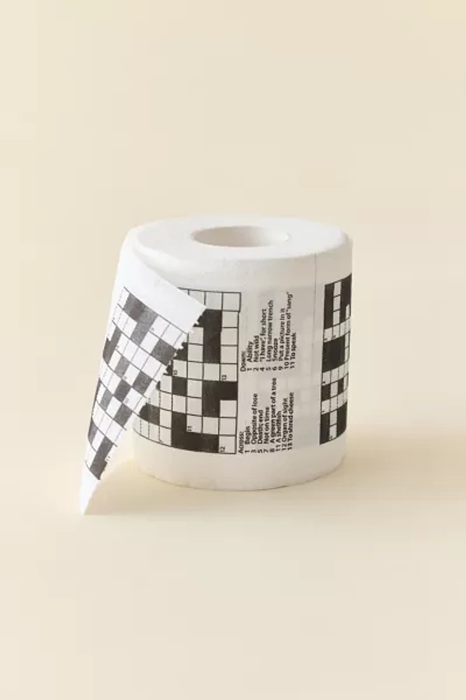 Crossword Toilet Paper Roll