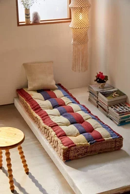 ReMADE By UO Remnants Rohini Kantha Daybed Cushion
