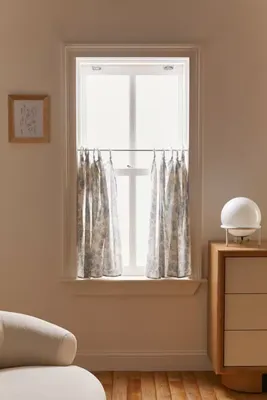 Printed Café Curtain - Set Of 2