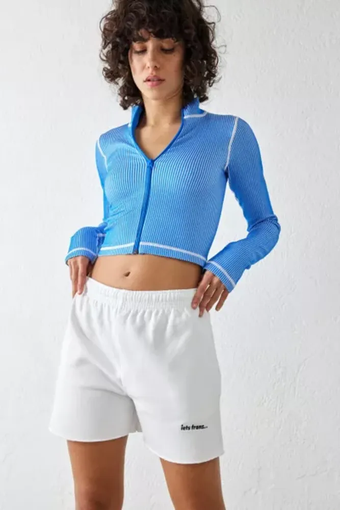 iets frans... White Cut-Off Jogger Short