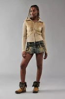 BDG Thea Shaggy Faux Fur Track Top