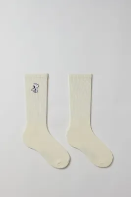 Peanuts Snoopy Golf Embroidery Crew Sock