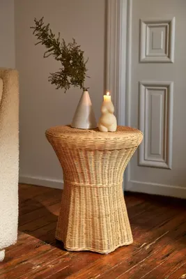 Pierce Wicker Side Table