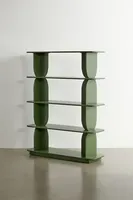 Silas Retro-Modern 5-Tier Bookshelf