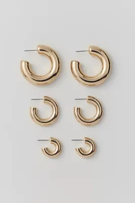 Chubby Hoop Earring Set