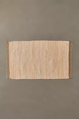 ReMADE By UO Remnants Solid Chindi Rug