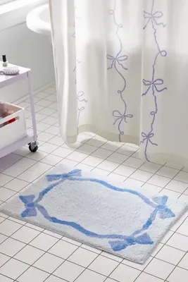 Lacey Bows Tufted Bath Mat