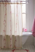 Lacey Bows Cotton Shower Curtain