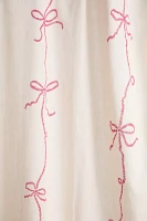 Lacey Bows Cotton Shower Curtain